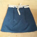 Ma jupe d'automne bleu pétrole