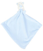Doudou ourson bleu avec hochet