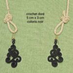 Boucle d'oreille basque • noir