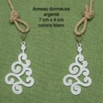 Boucles d'oreilles basque blanches