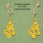 Boucle d'oreille basque • jaune soleil