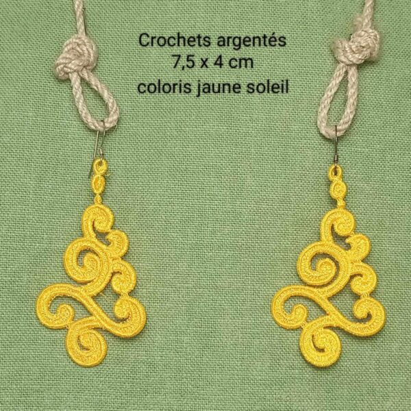 Boucle d'oreille basque • jaune soleil